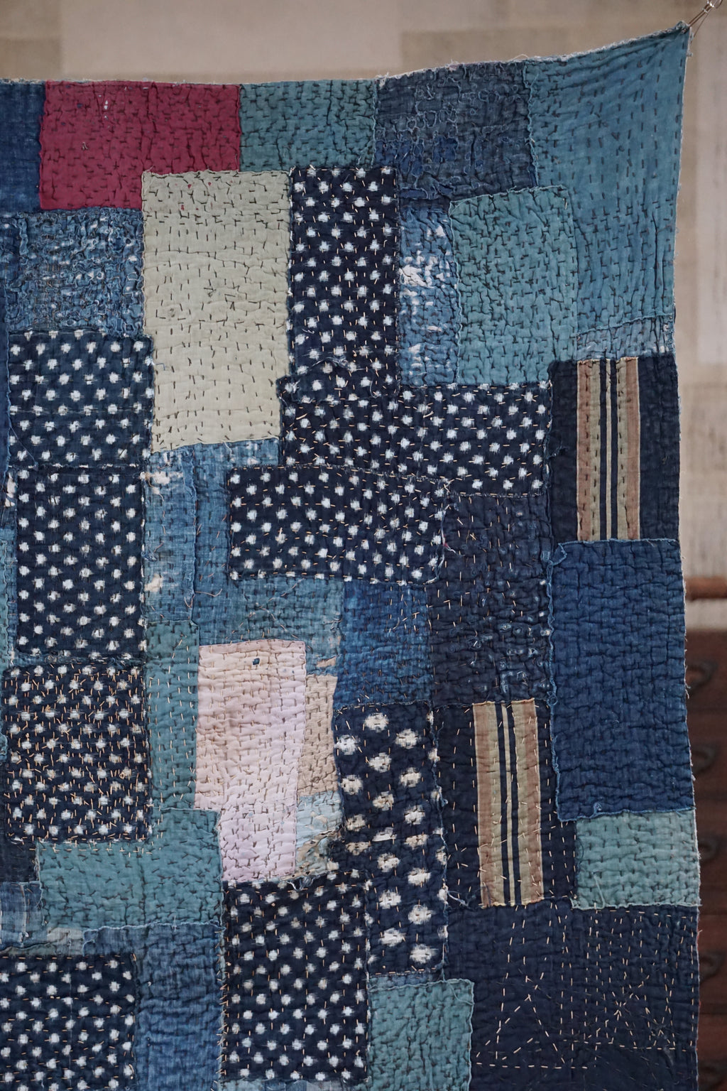 Antique Japanese Boro Textile, Early - Mid 20th Century