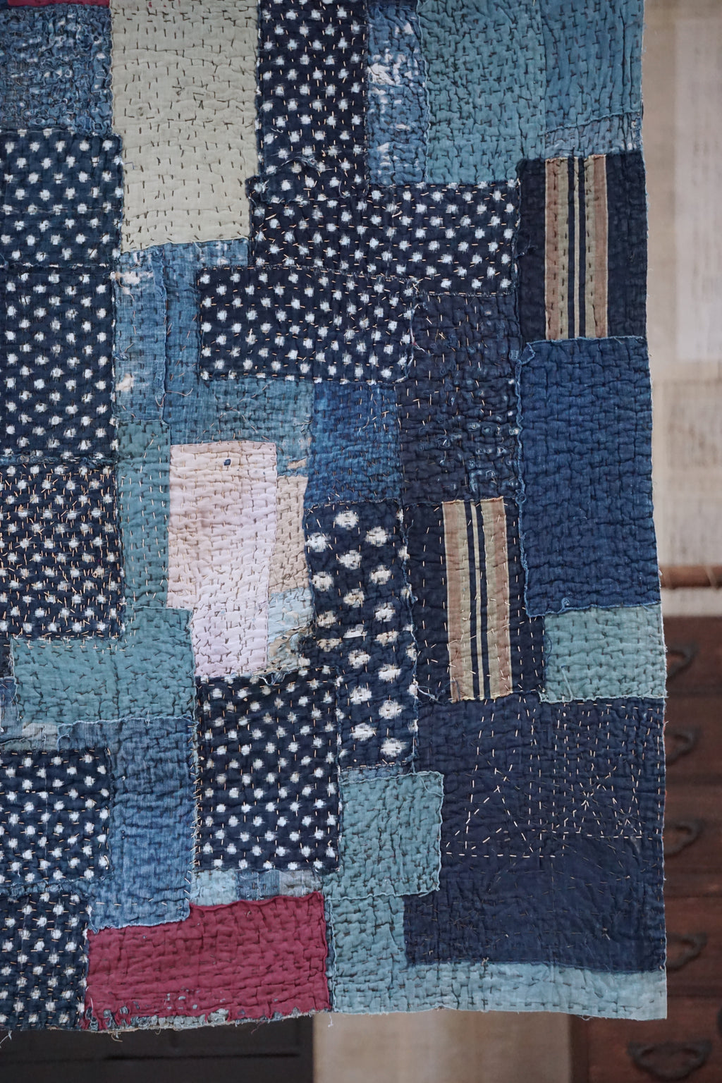 Antique Japanese Boro Textile, Early - Mid 20th Century