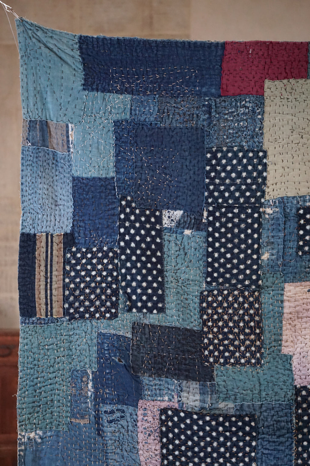 Antique Japanese Boro Textile, Early - Mid 20th Century