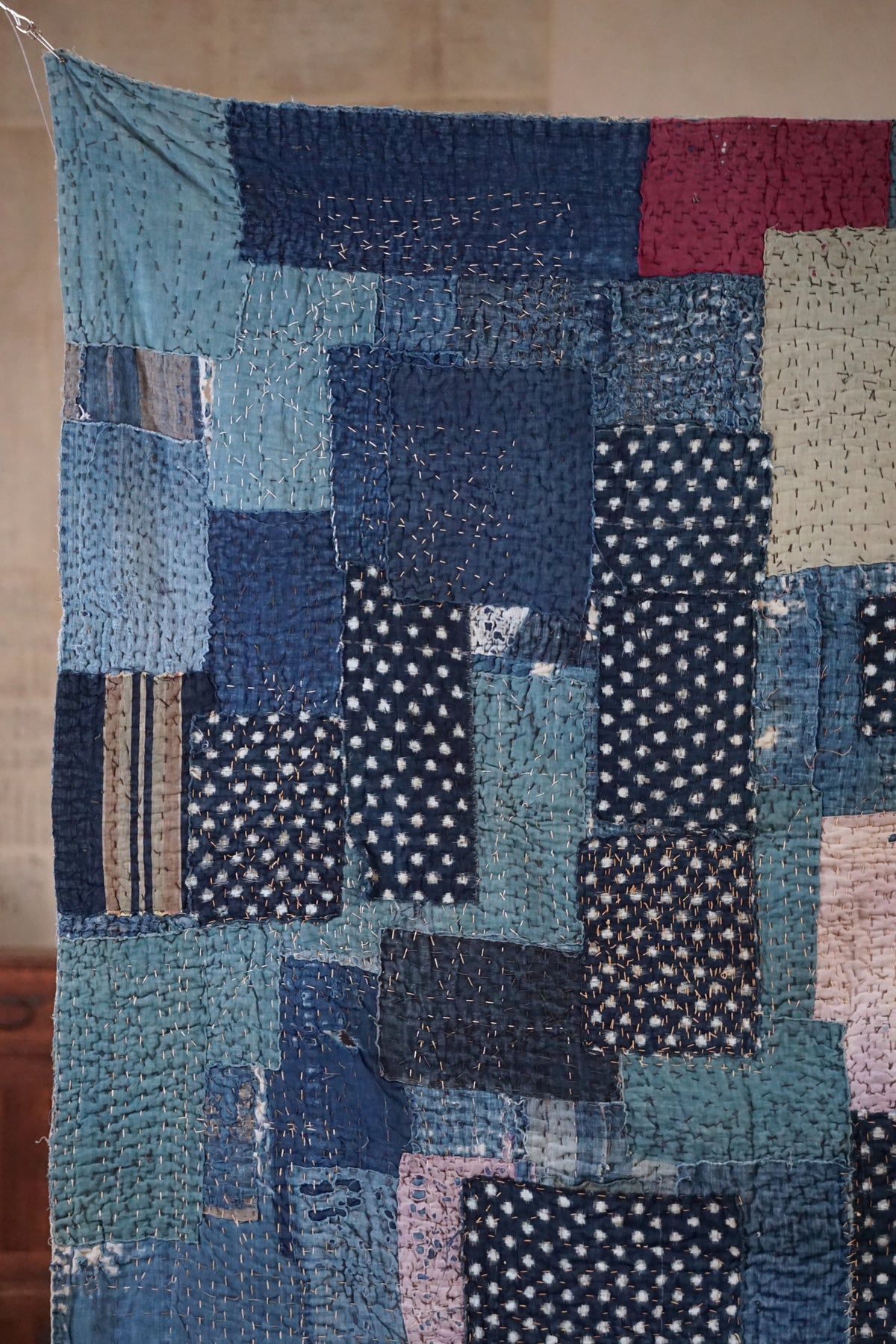 Antique Japanese Boro Textile, Early - Mid 20th Century