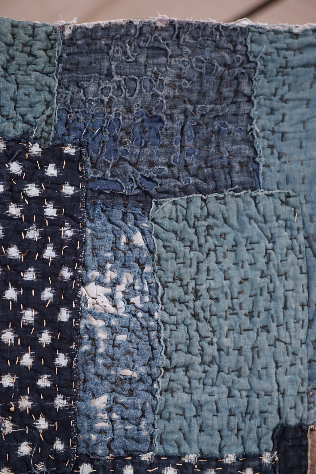 Antique Japanese Boro Textile, Early - Mid 20th Century