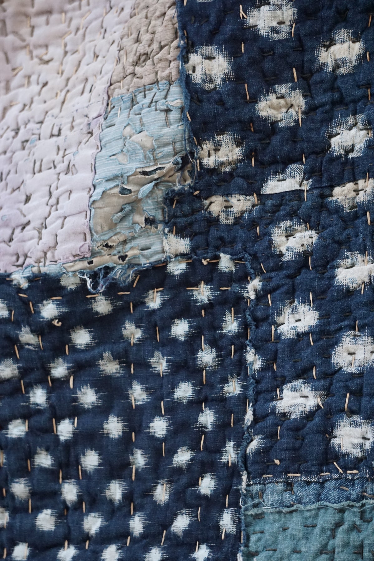 Antique Japanese Boro Textile, Early - Mid 20th Century