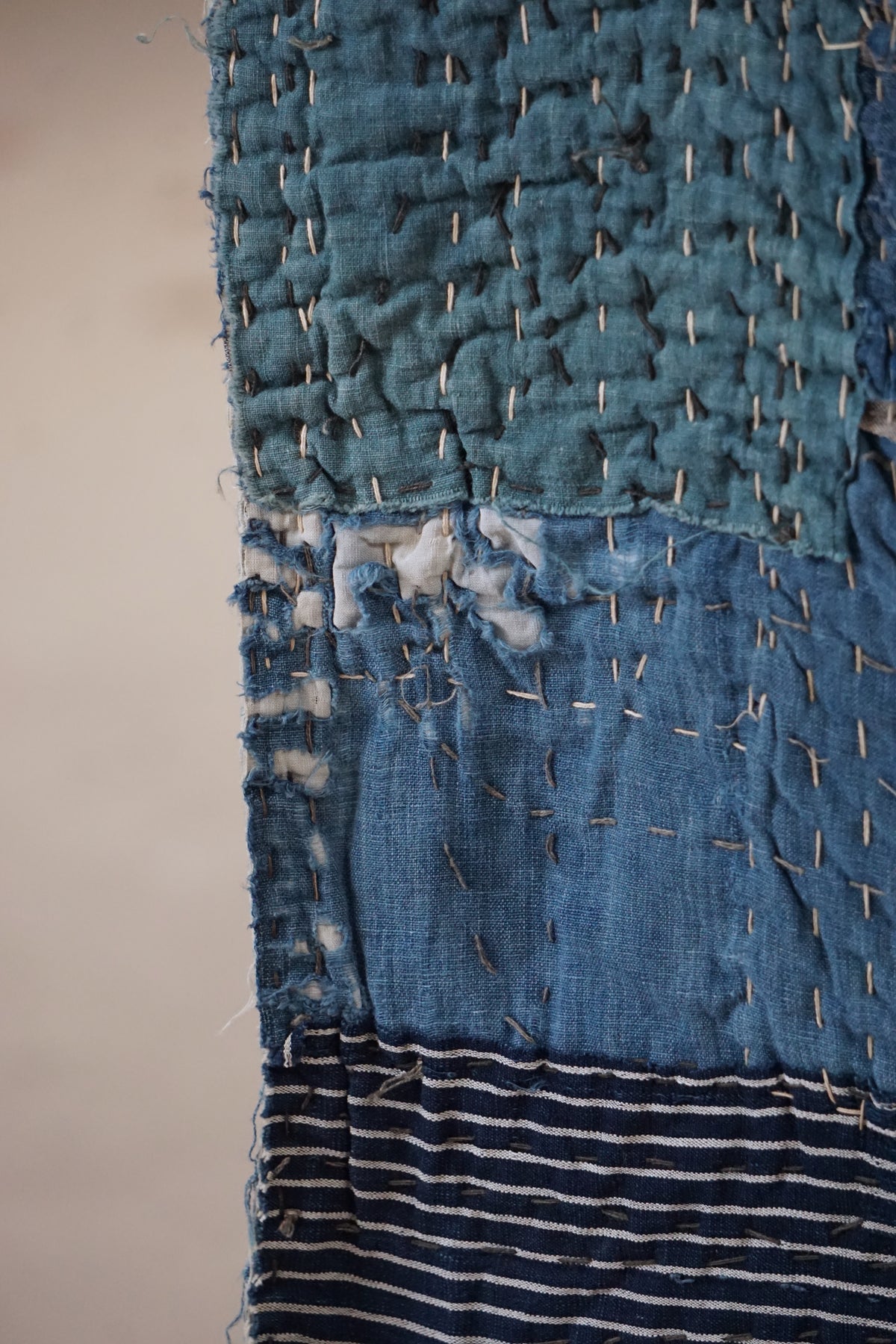 Antique Japanese Boro Textile, Early - Mid 20th Century