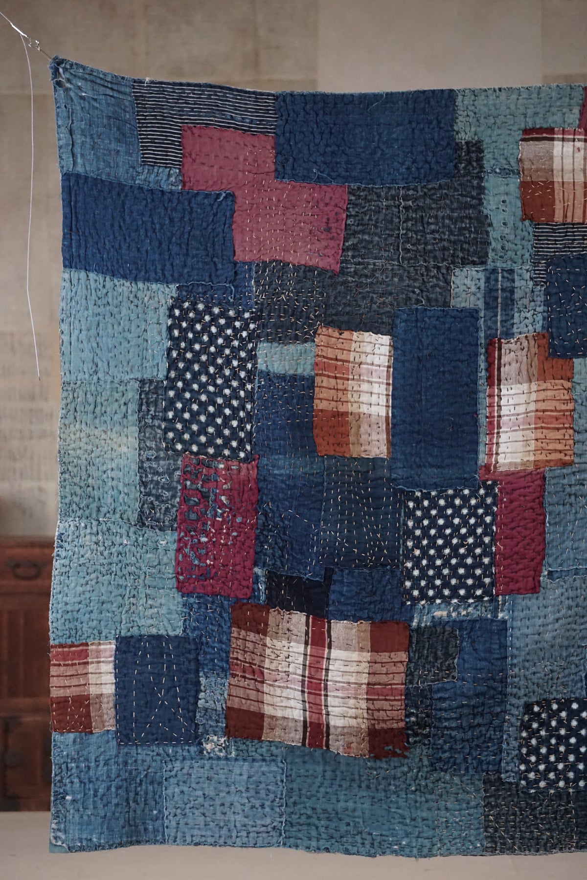 Antique Japanese Boro Textile, Early - Mid 20th Century