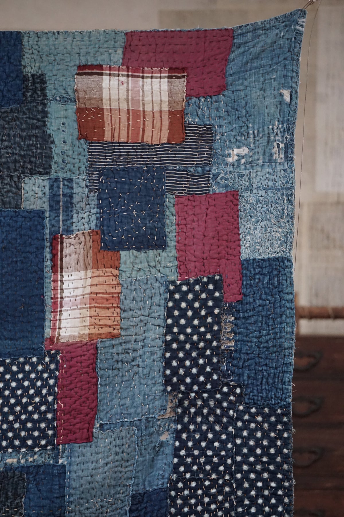 Antique Japanese Boro Textile, Early - Mid 20th Century