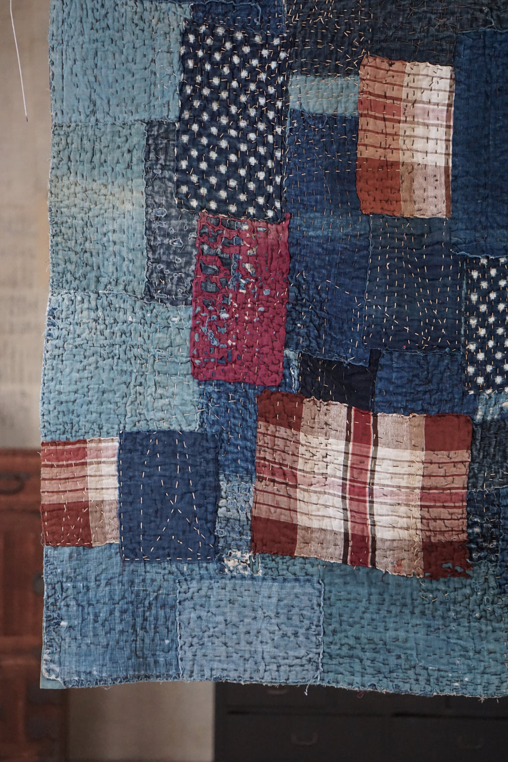 Antique Japanese Boro Textile, Early - Mid 20th Century