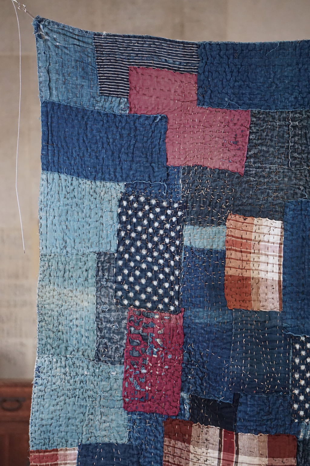 Antique Japanese Boro Textile, Early - Mid 20th Century