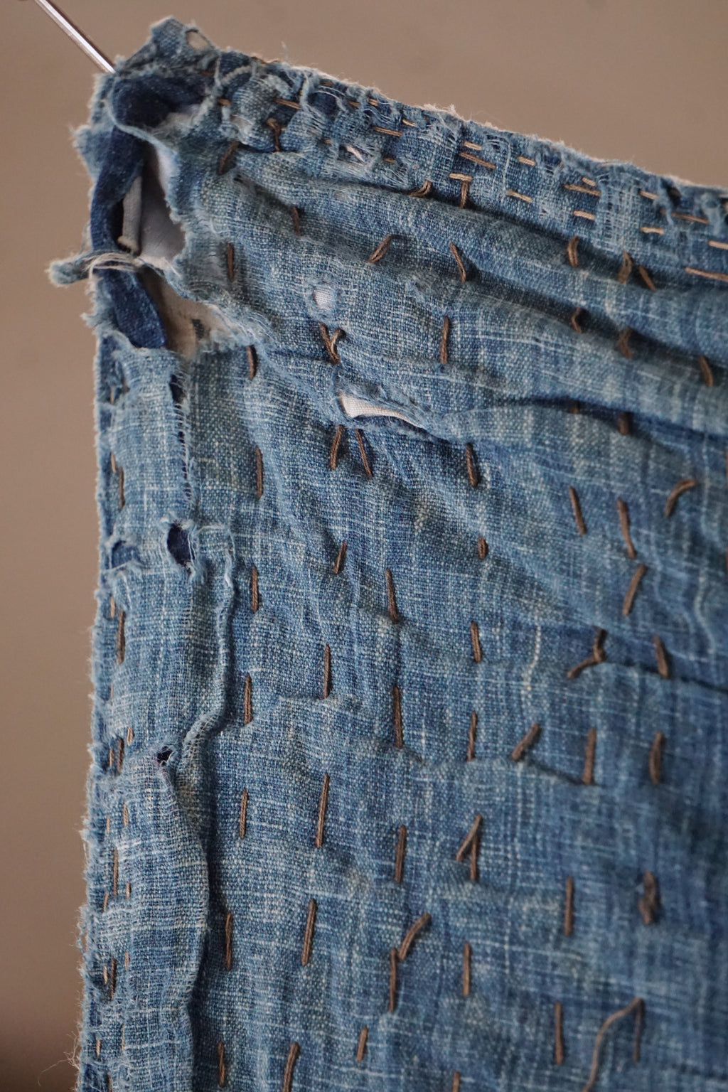 Antique Japanese Boro Textile, Early - Mid 20th Century