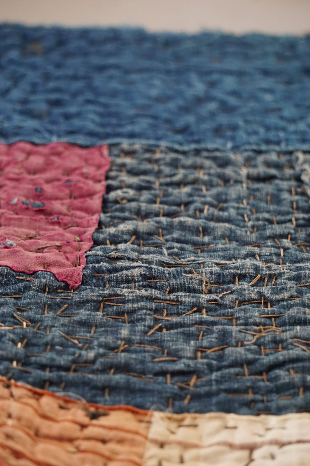 Antique Japanese Boro Textile, Early - Mid 20th Century