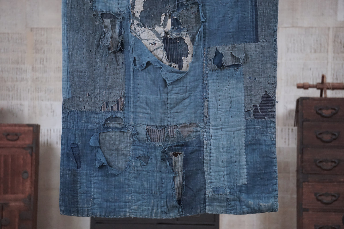 Antique Japanese Boro Textile, Late 19th–Early 20th Century