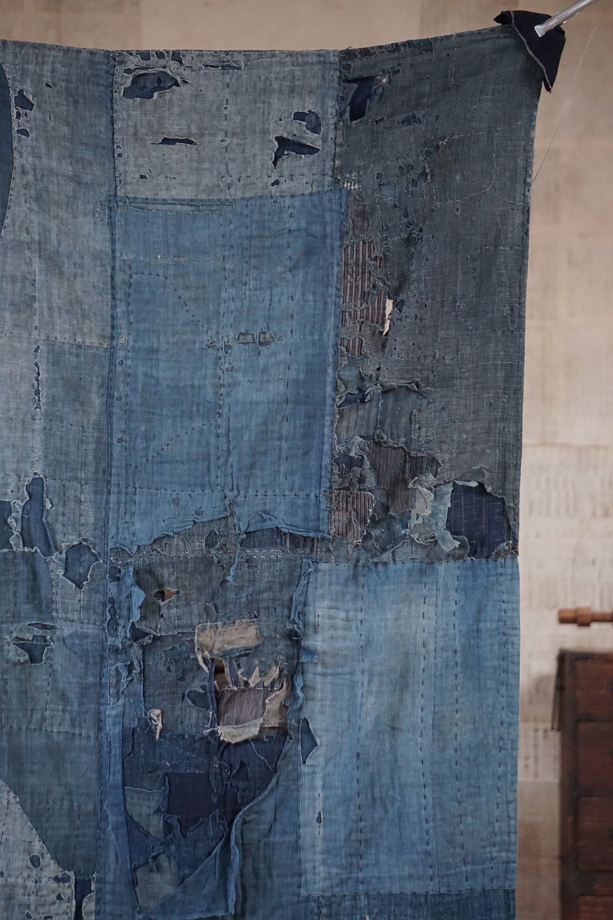 Antique Japanese Boro Textile, Late 19th–Early 20th Century