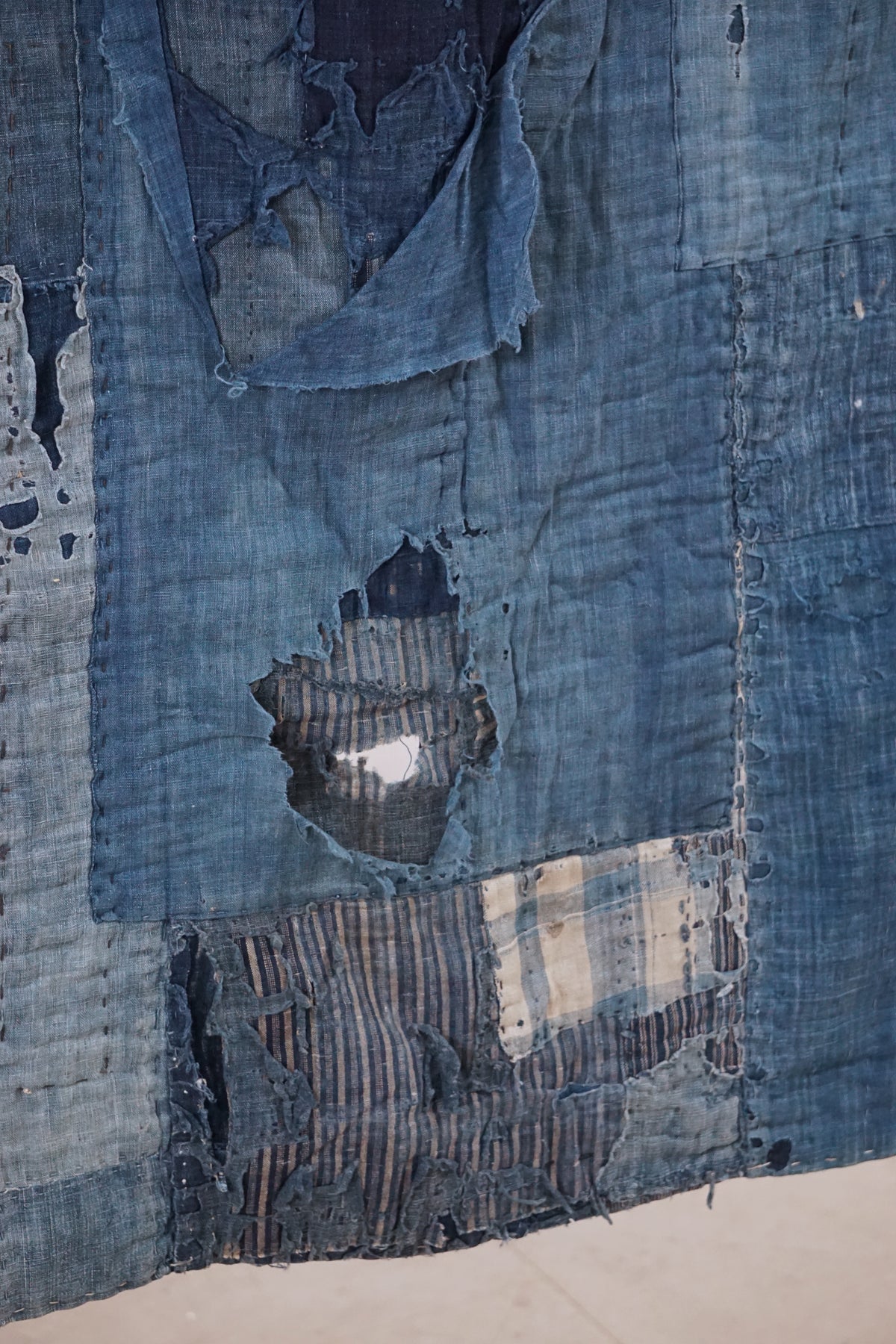 Antique Japanese Boro Textile, Late 19th–Early 20th Century