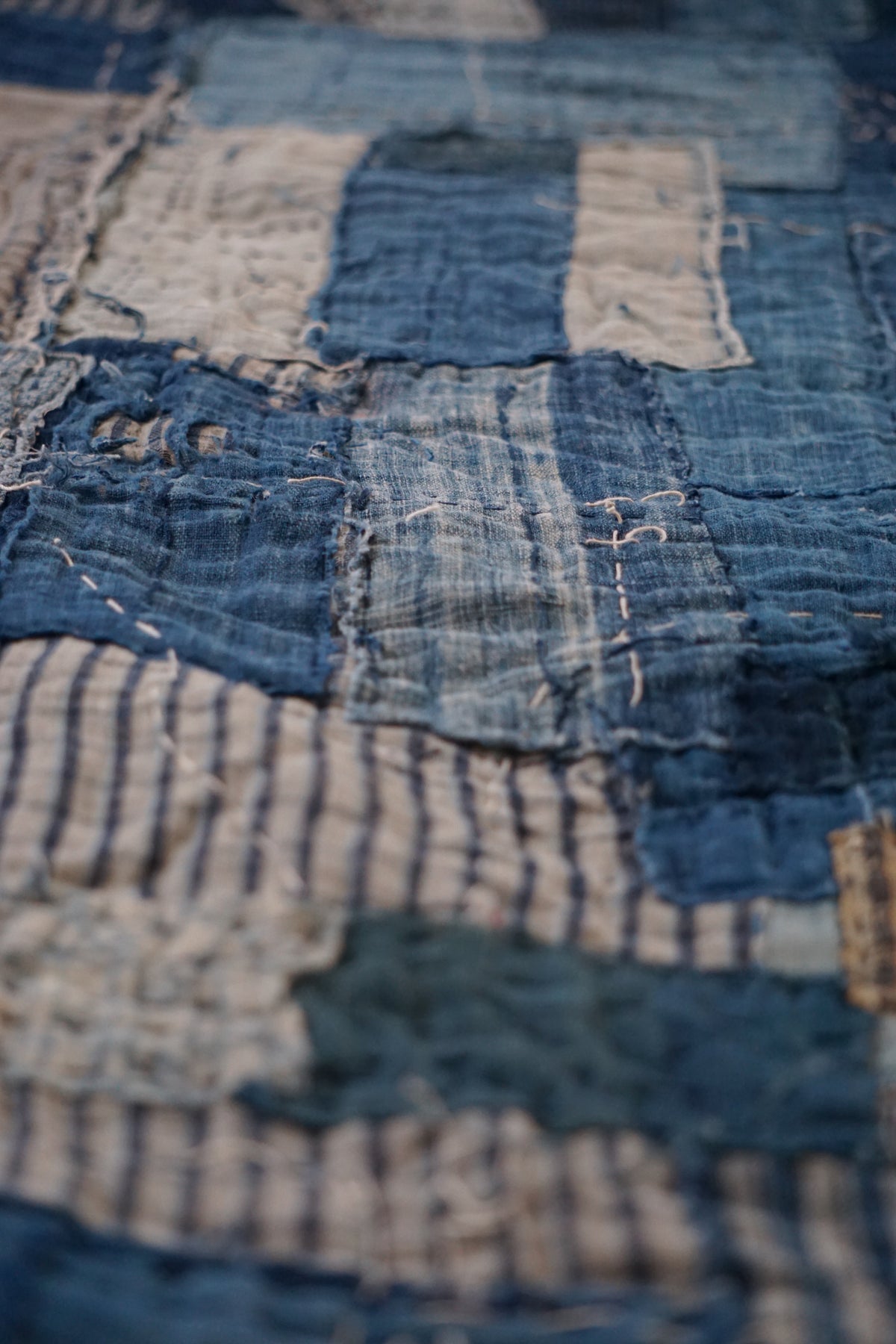 Antique Japanese Boro Textile, Late 19th Century