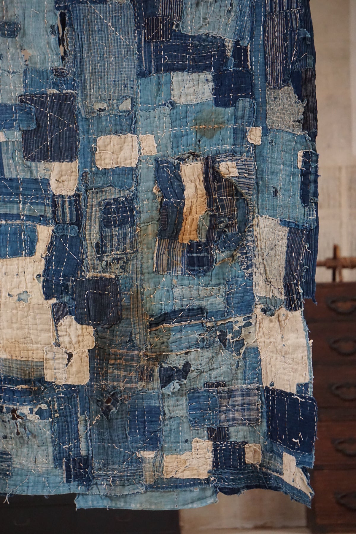 Antique Japanese Boro Textile, Late 19th Century