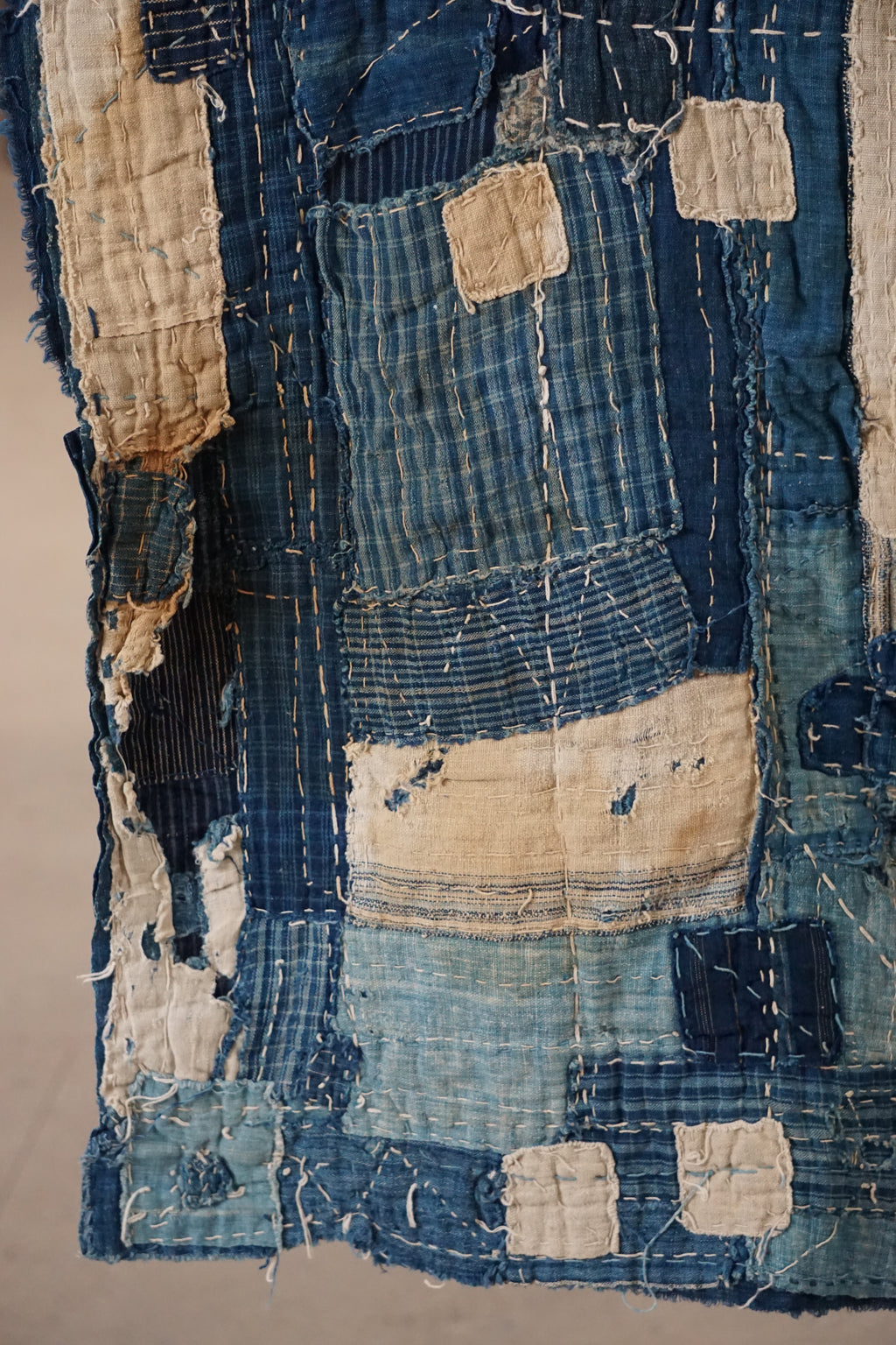 Antique Japanese Boro Textile, Late 19th Century