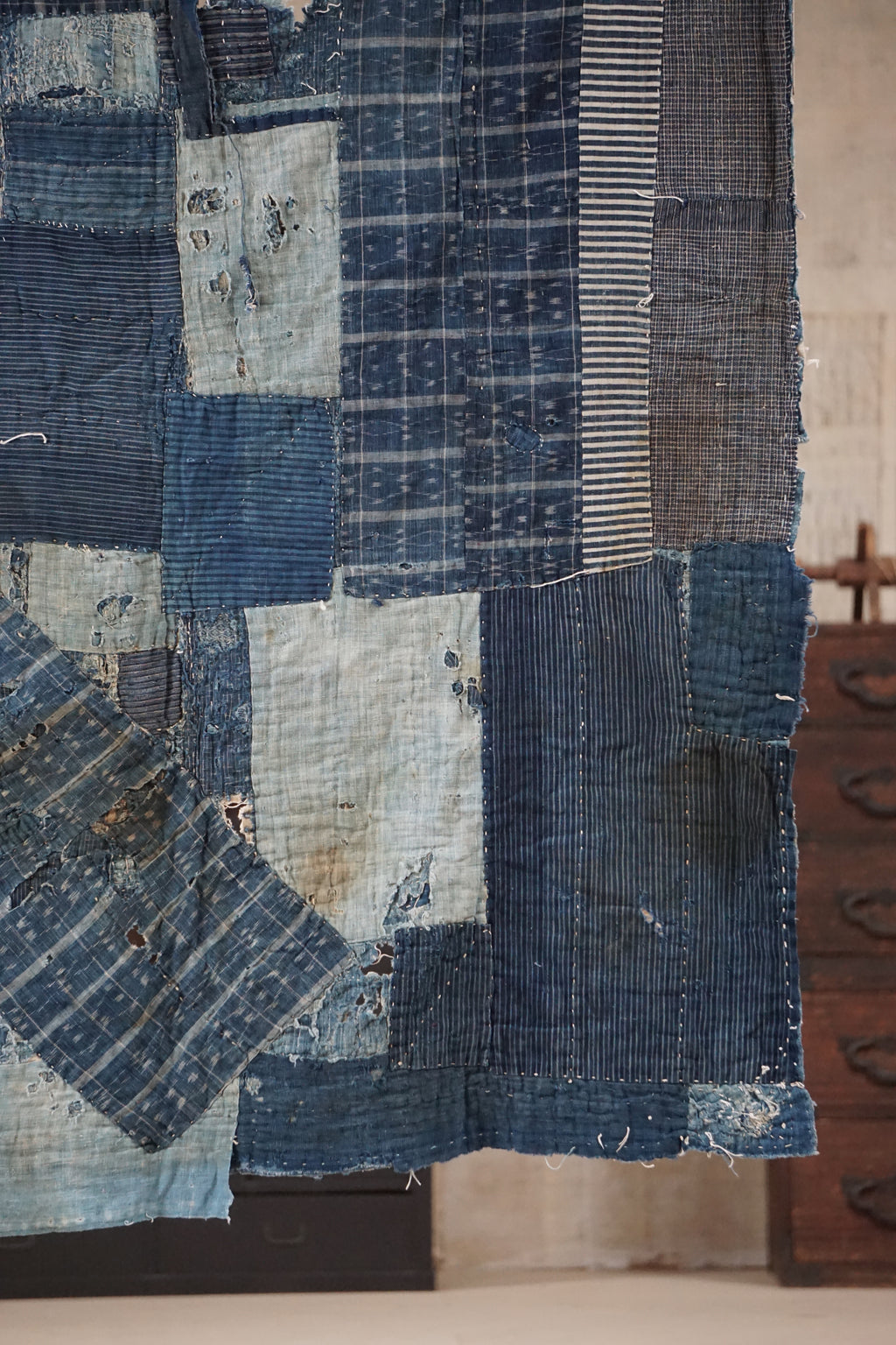 Antique Japanese Boro Textile, Late 19th Century