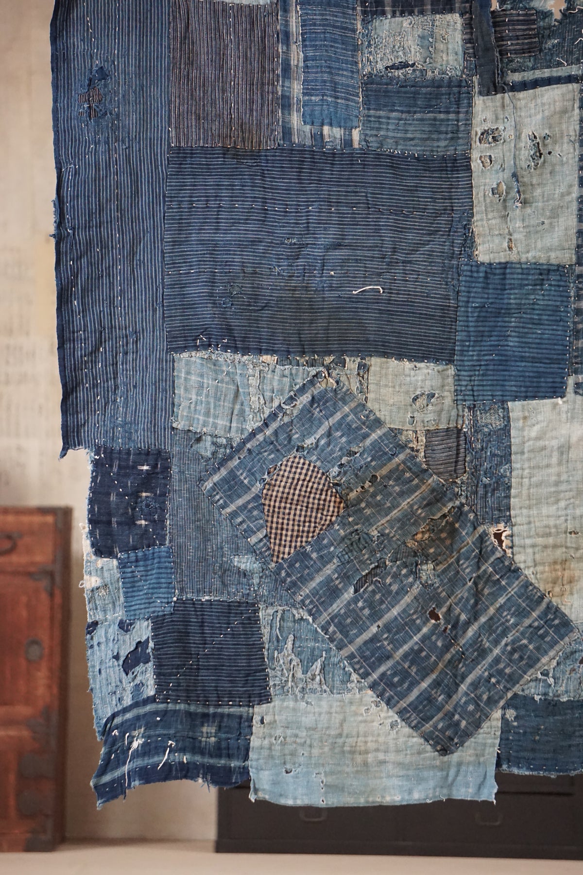 Antique Japanese Boro Textile, Late 19th Century