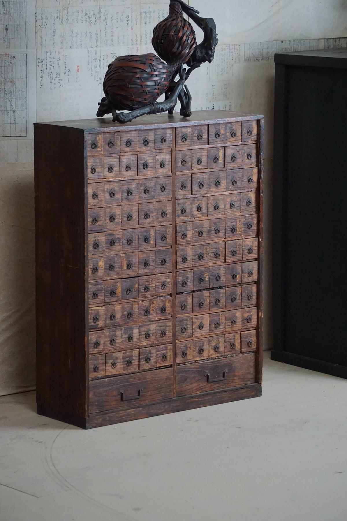 18C Antique Japanese Apothecary Cabinet
