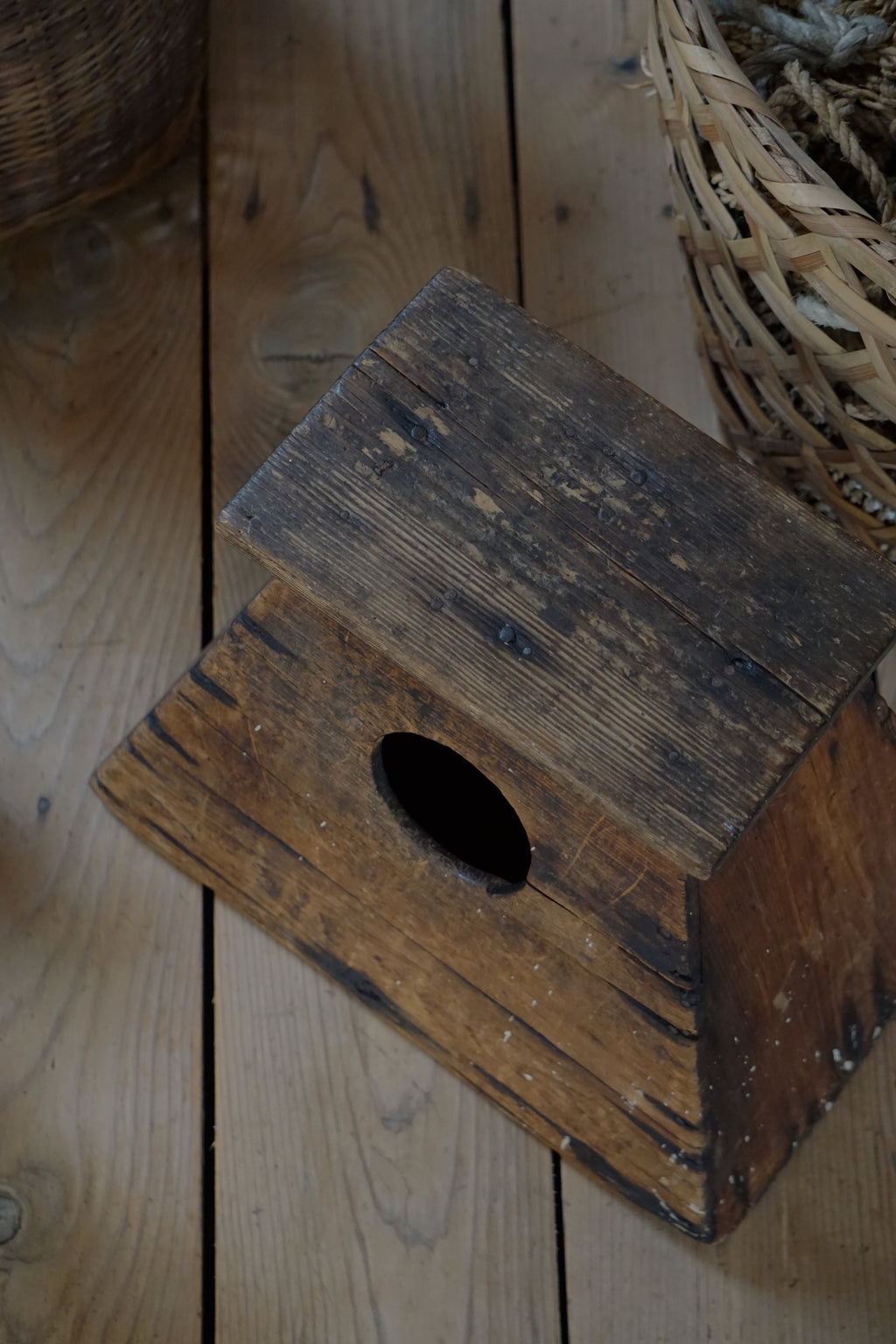 Early 20C Antique Street Vendor's Stool - Meiji Era