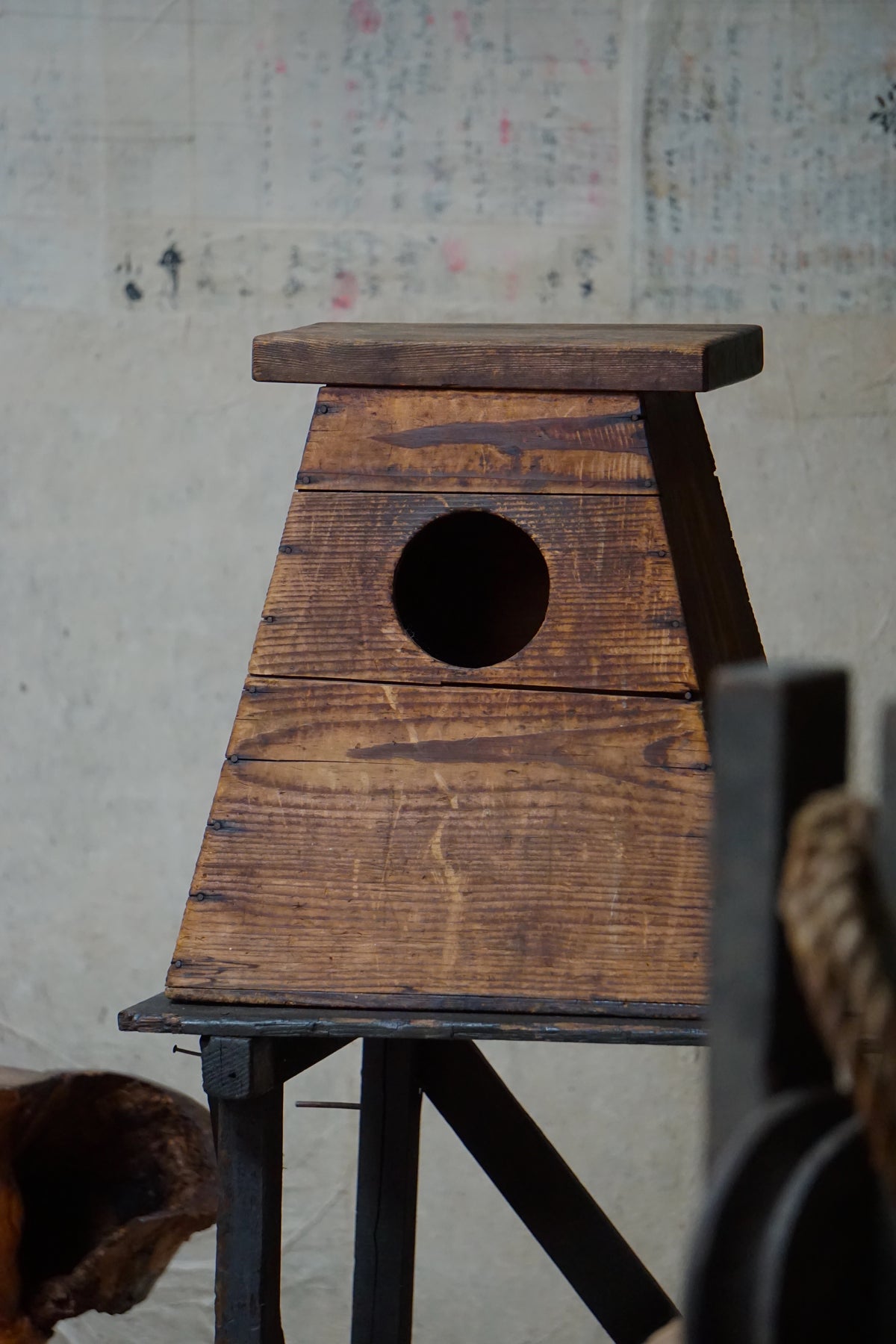 Early 20C Antique Street Vendor's Stool