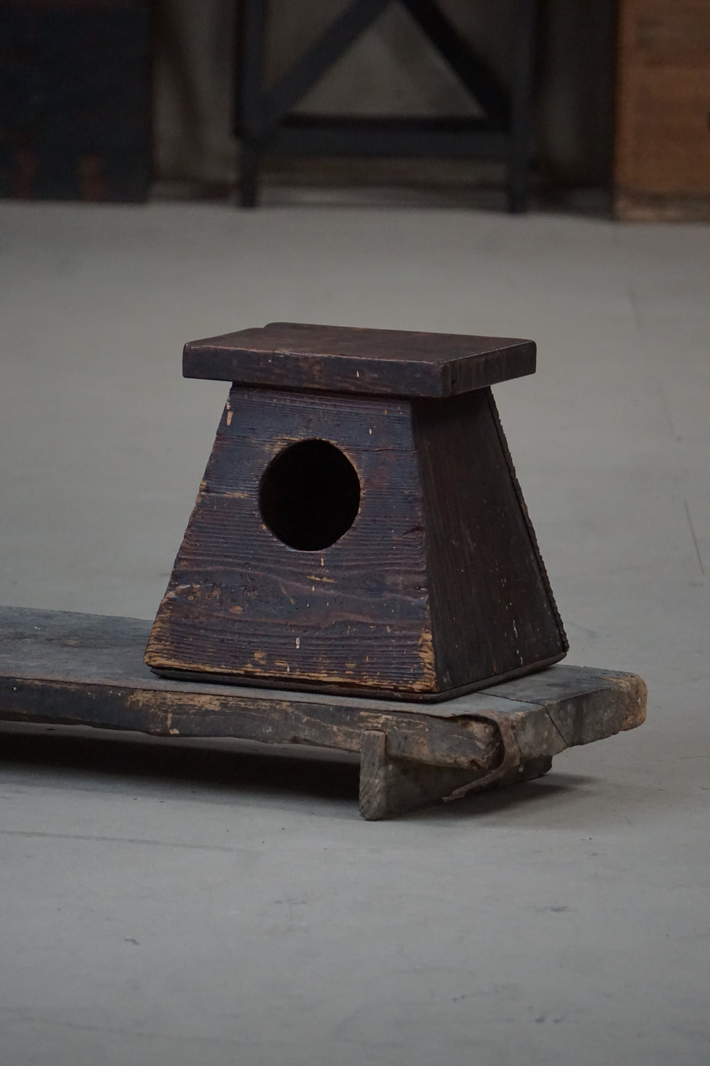 Early 20C Antique Street Vendor's Stool