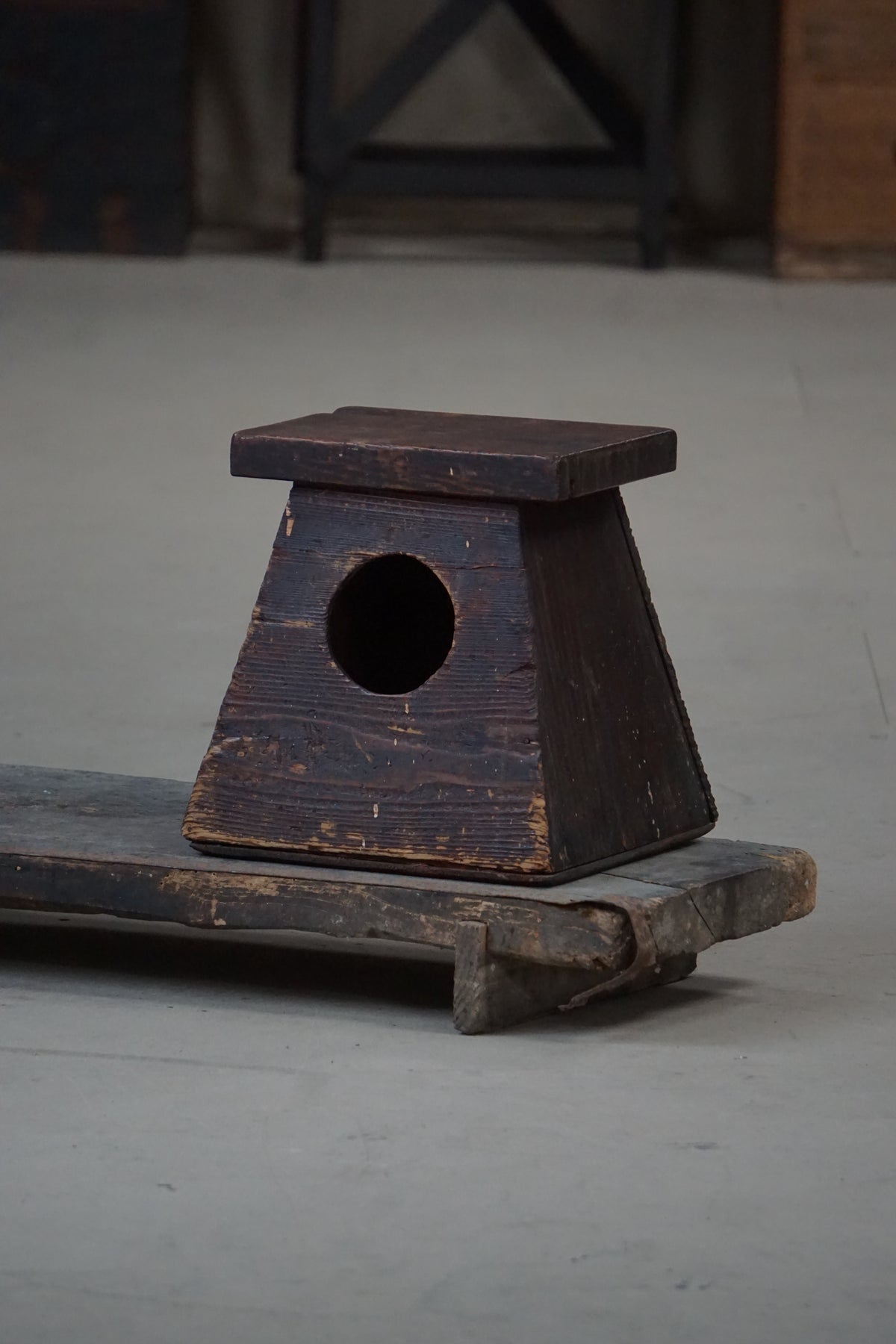 Early 20C Antique Street Vendor's Stool