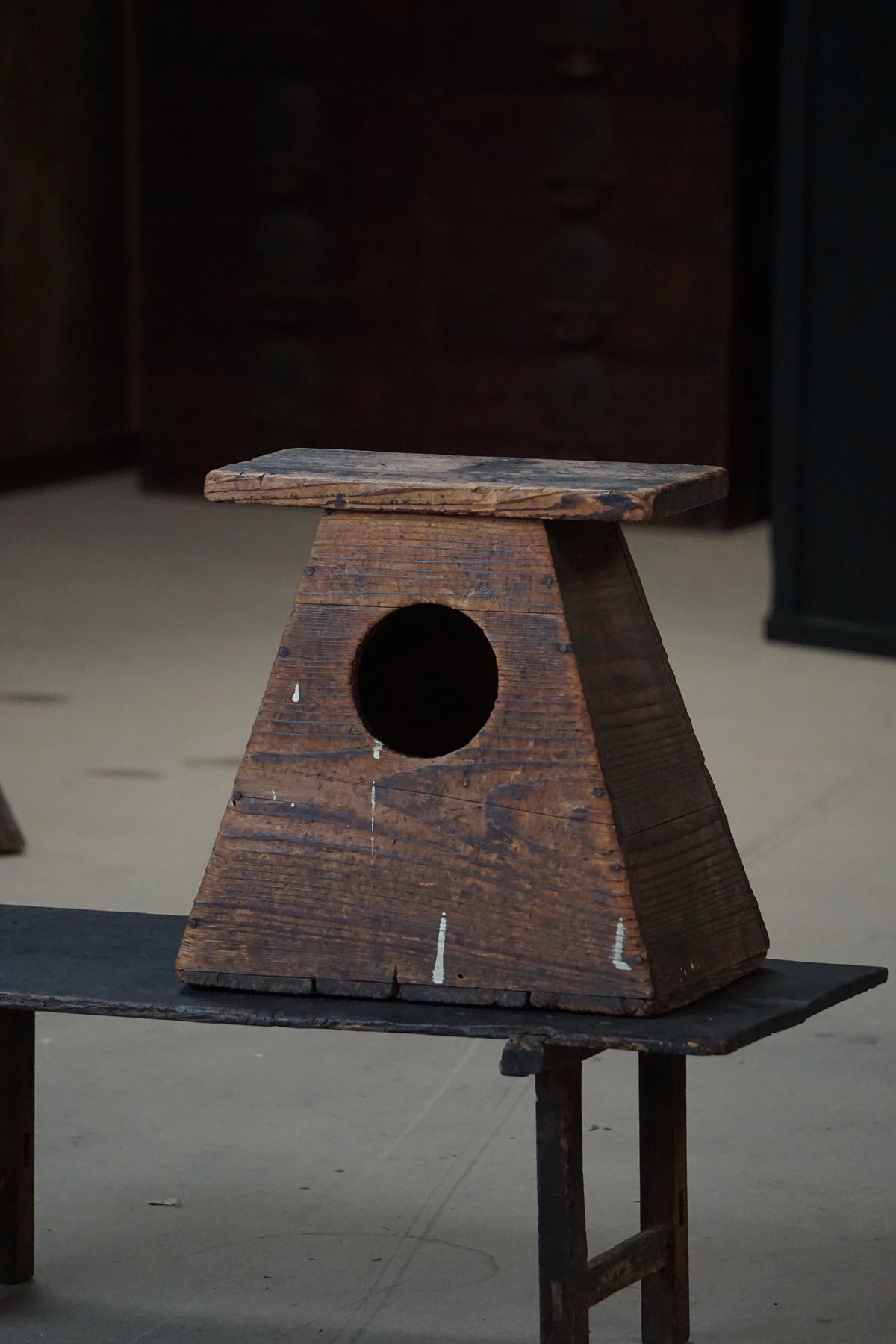 Early 20C Antique Street Vendor's Stool