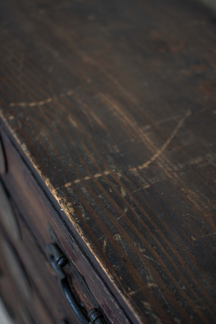 C1900 Rustic Antique Japanese Tansu Chest