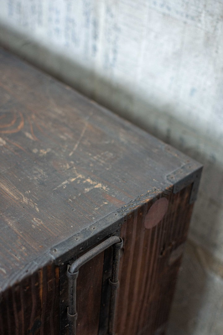C1900 Rustic Antique Japanese Tansu Chest