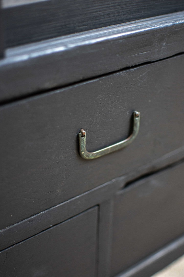 Antique Ebonised Japanese Mizuya Tansu Cabinet