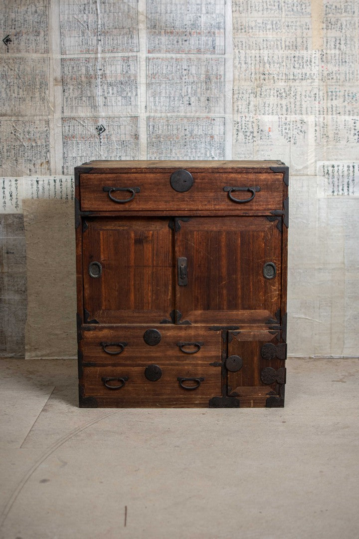 Antique Japanese Mid-size Tansu