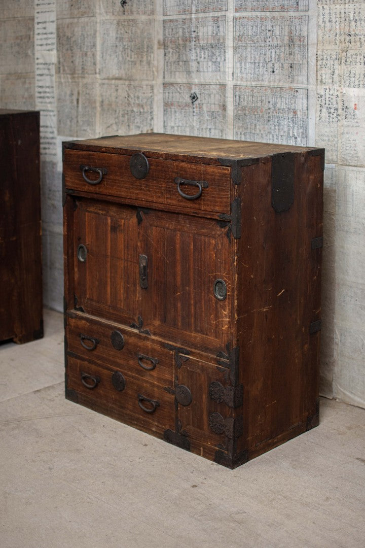 Antique Japanese Mid-size Tansu
