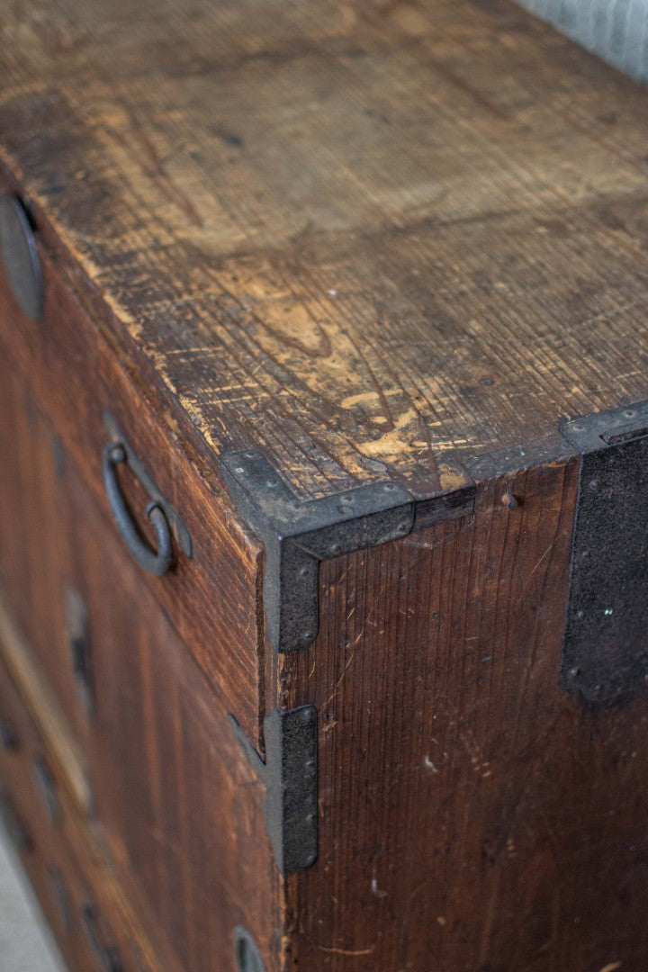 Antique Japanese Mid-size Tansu