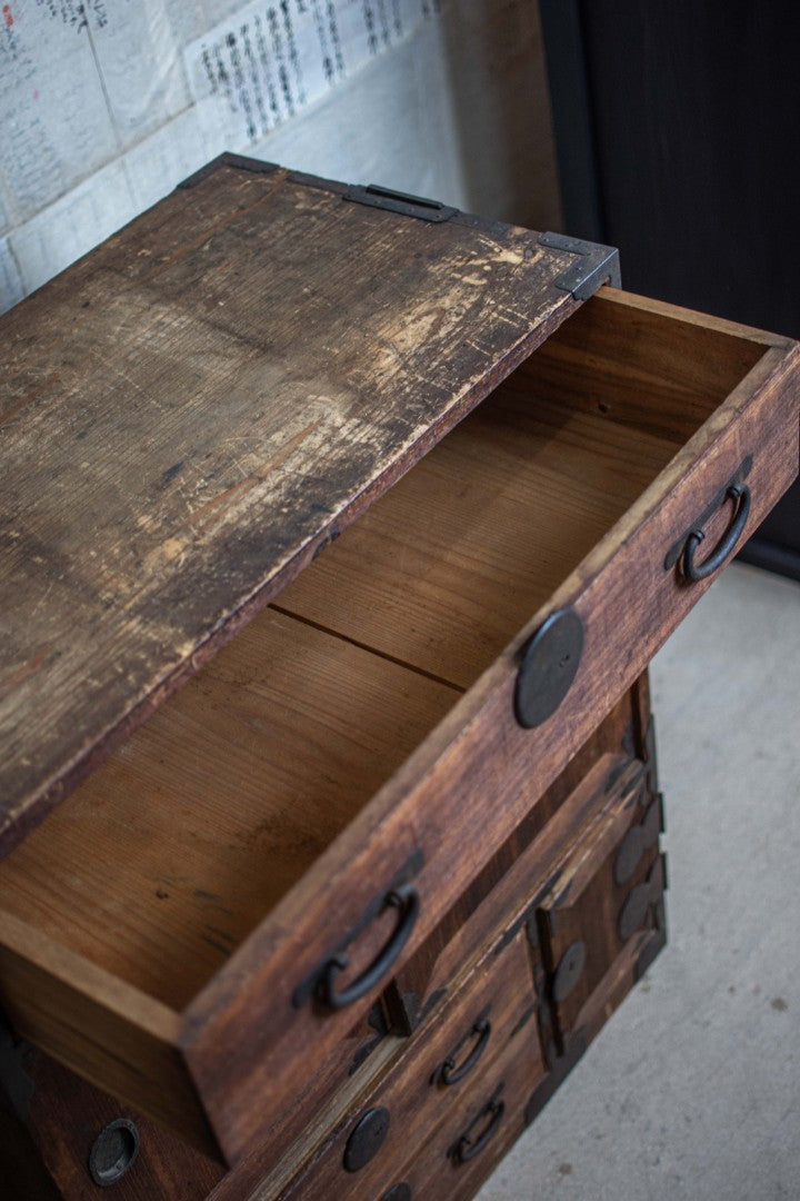 Antique Japanese Mid-size Tansu