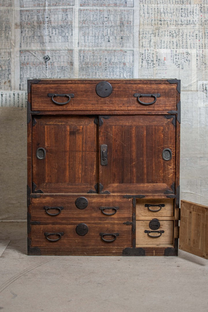Antique Japanese Mid-size Tansu