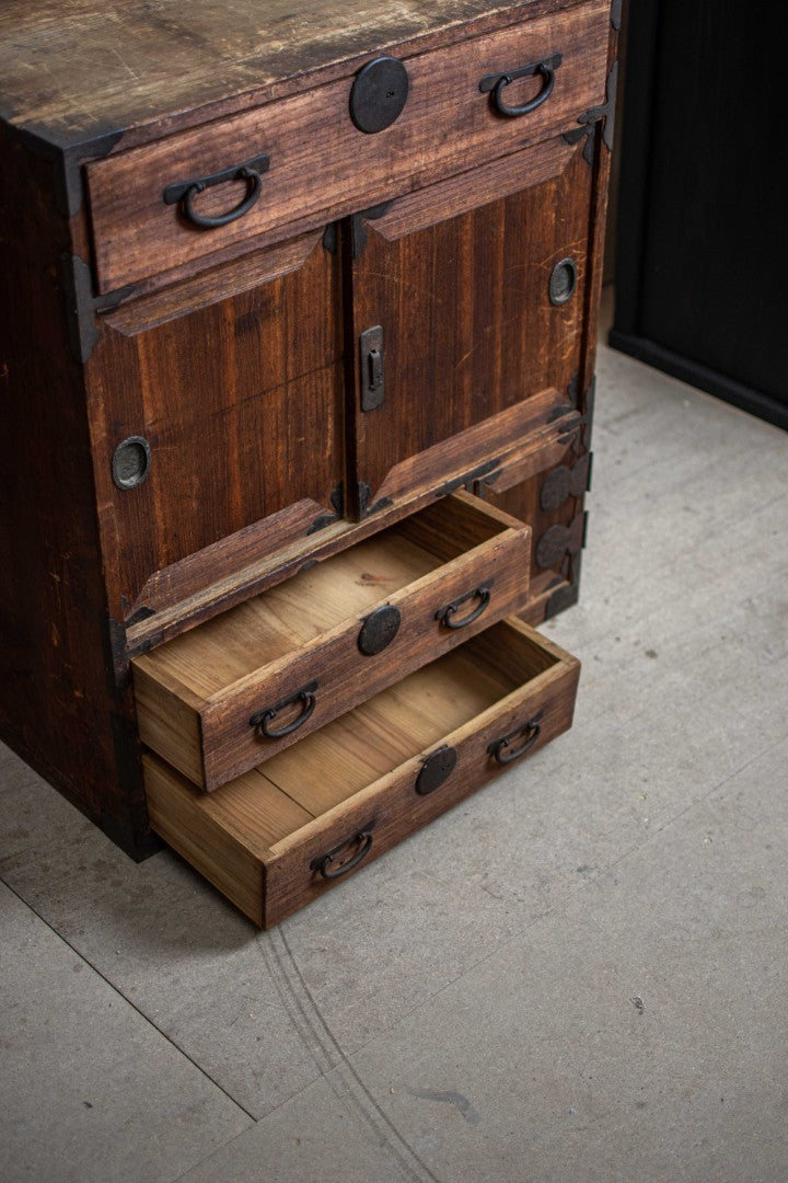 Antique Japanese Mid-size Tansu