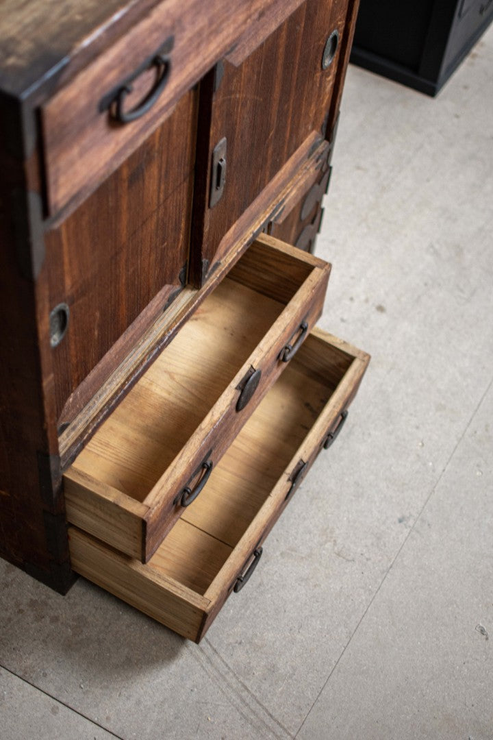 Antique Japanese Mid-size Tansu
