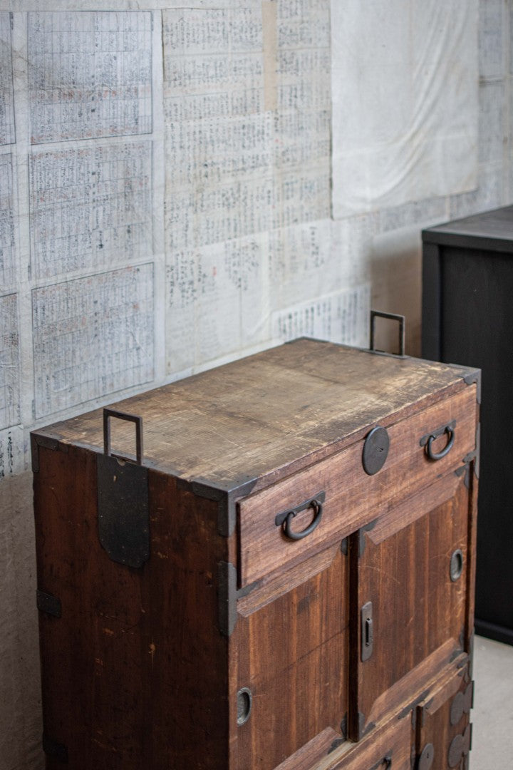 Antique Japanese Mid-size Tansu