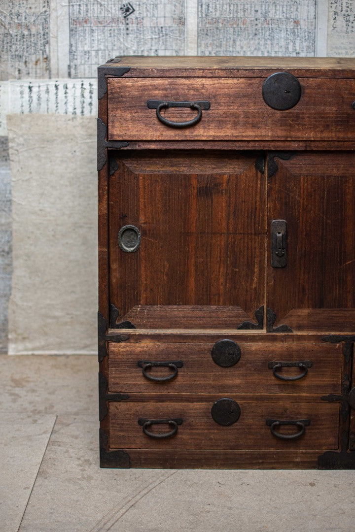Antique Japanese Mid-size Tansu
