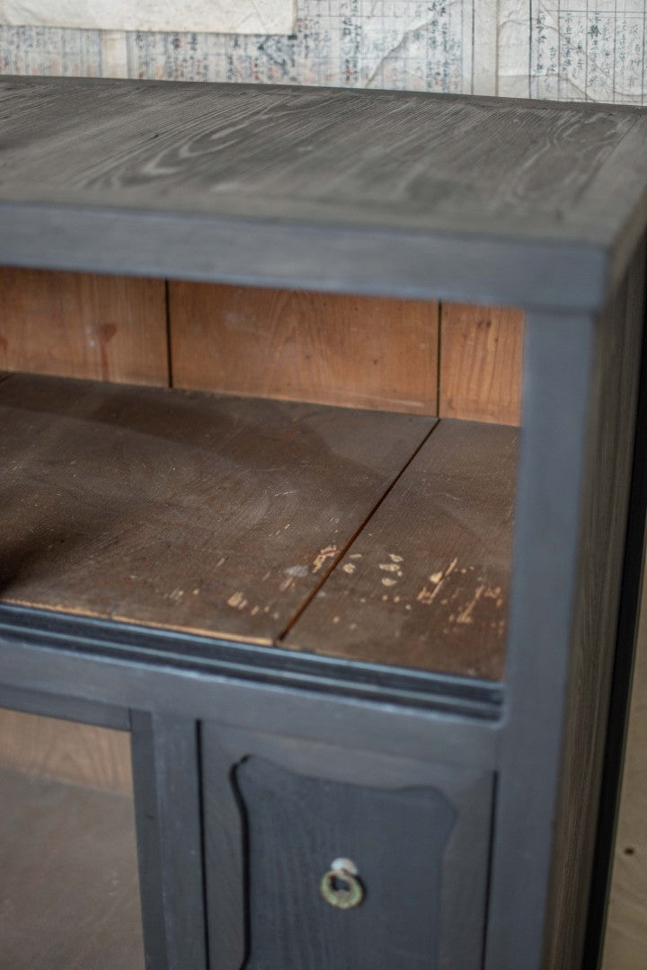 Antique Ebonised Japanese Mizuya Tansu Cabinet