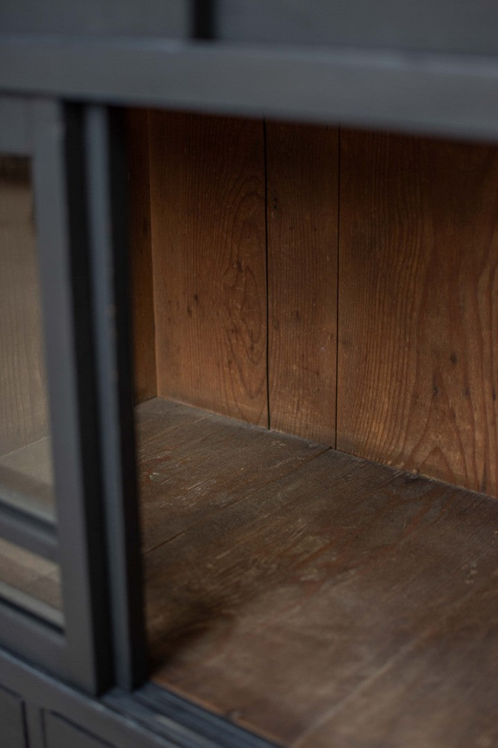 Antique Ebonised Japanese Mizuya Tansu Cabinet