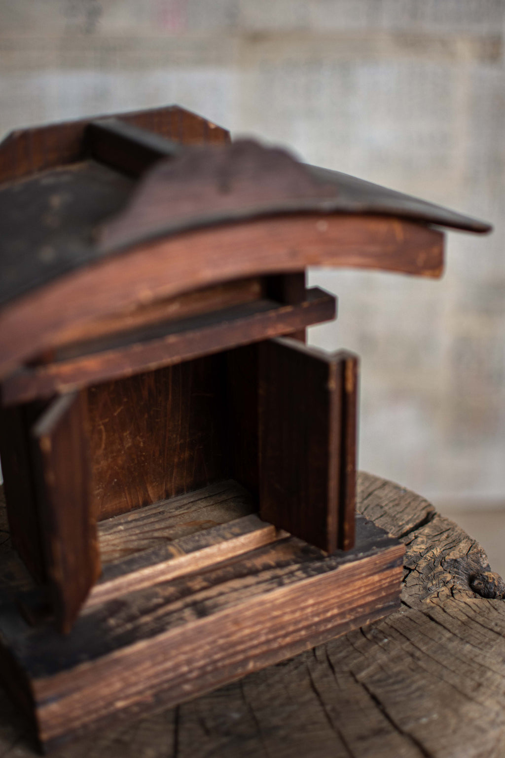 Wooden Kamidana Shrine - Miniature Shinto Altar
