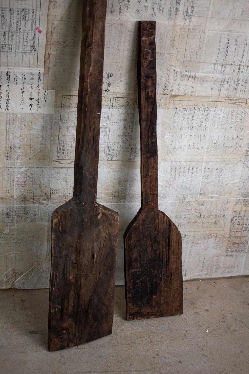 Pair of Hand Carved Snow Rakes