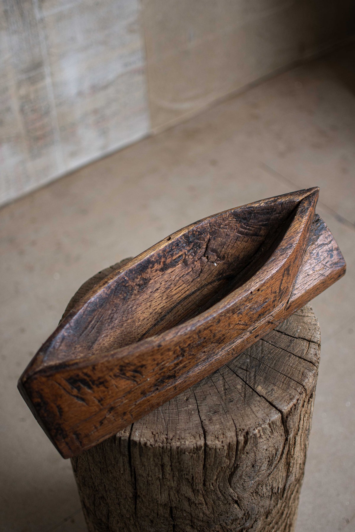 Antique Meiji-Era Wooden Yagen (Apothecary Grinder)