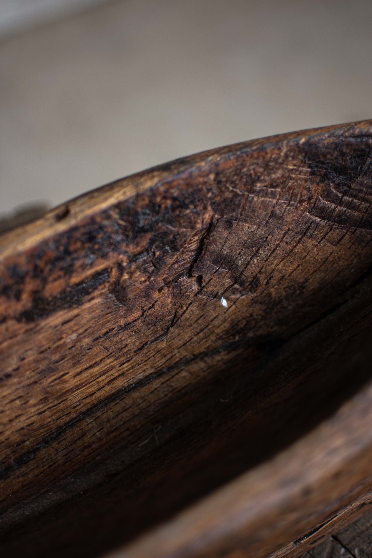 Antique Meiji-Era Wooden Yagen (Apothecary Grinder)
