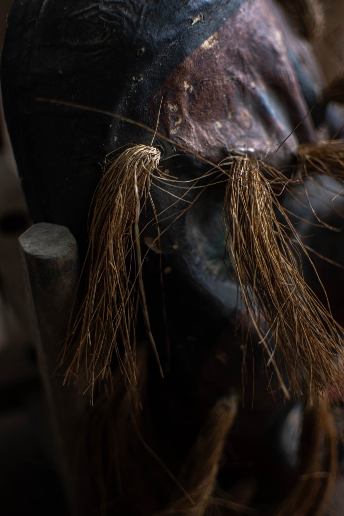 Papier-mache Tengu Mask