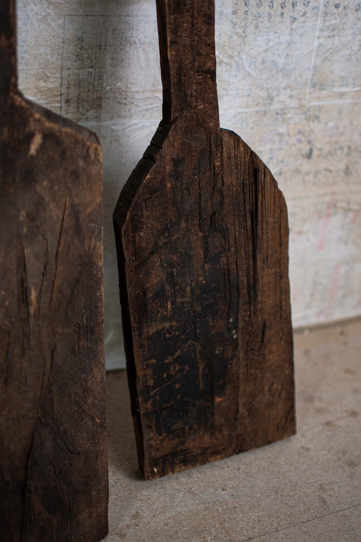 Pair of Hand Carved Snow Rakes