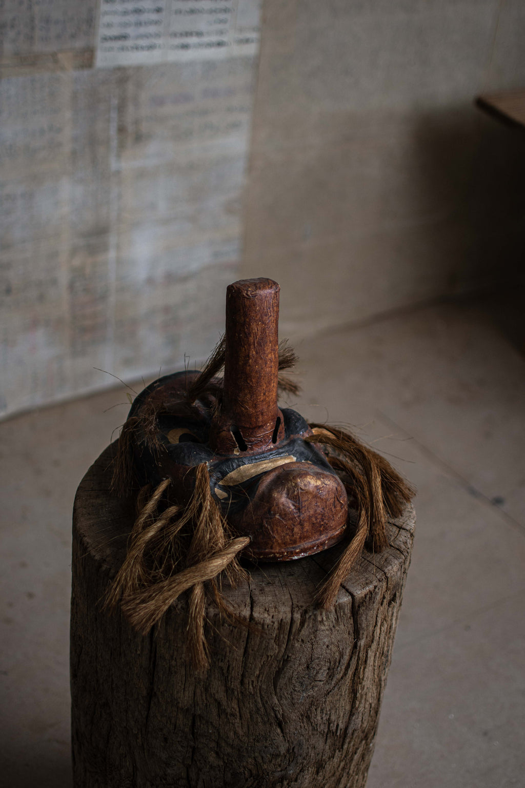 Papier-mache Tengu Mask