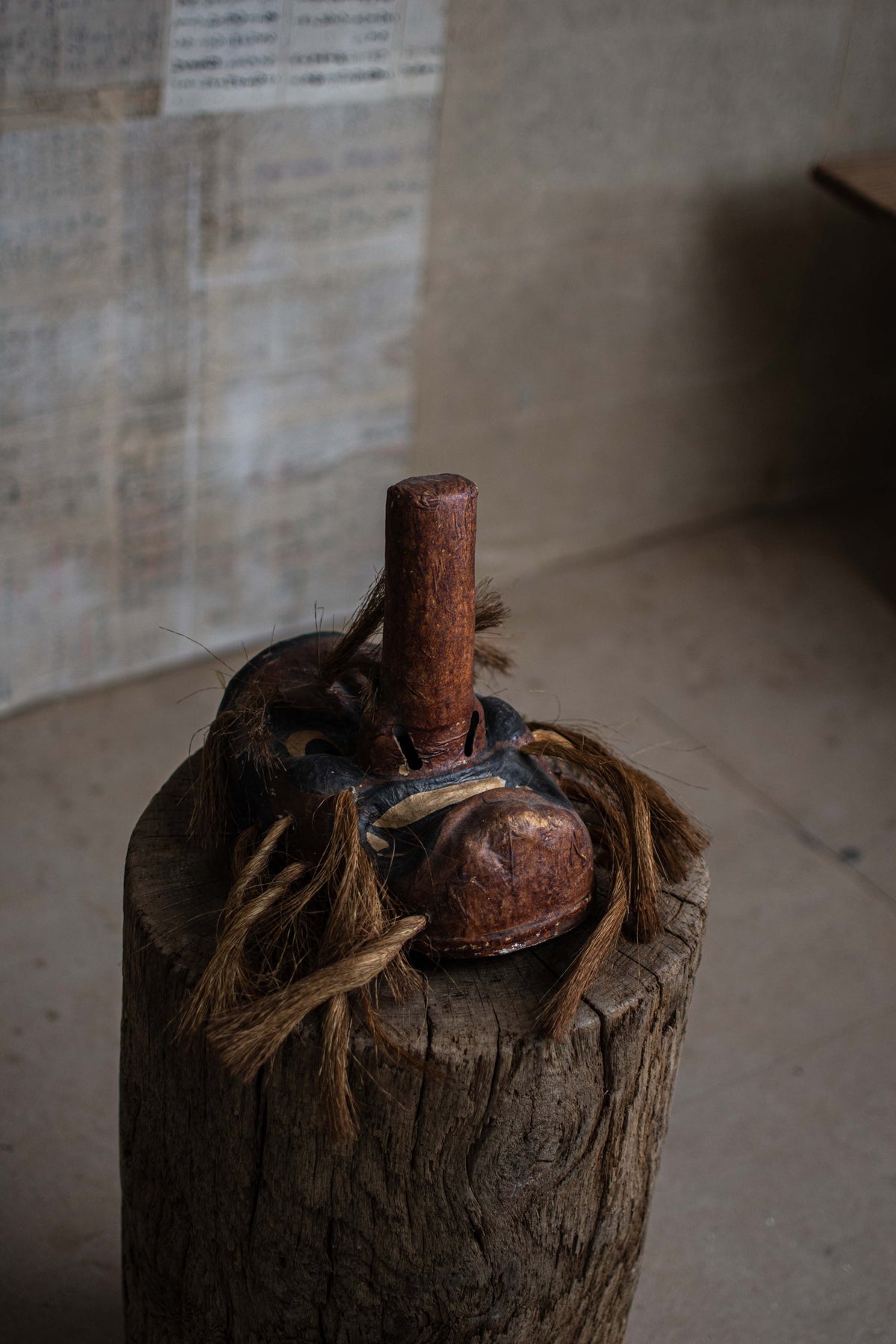 Papier-mache Tengu Mask