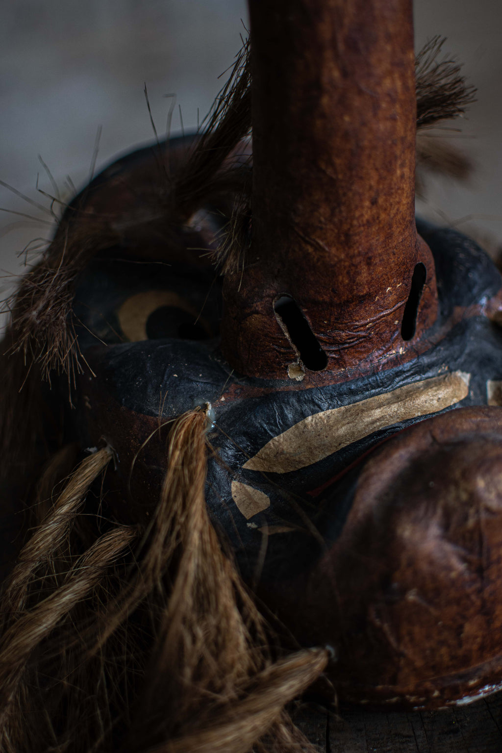 Papier-mache Tengu Mask